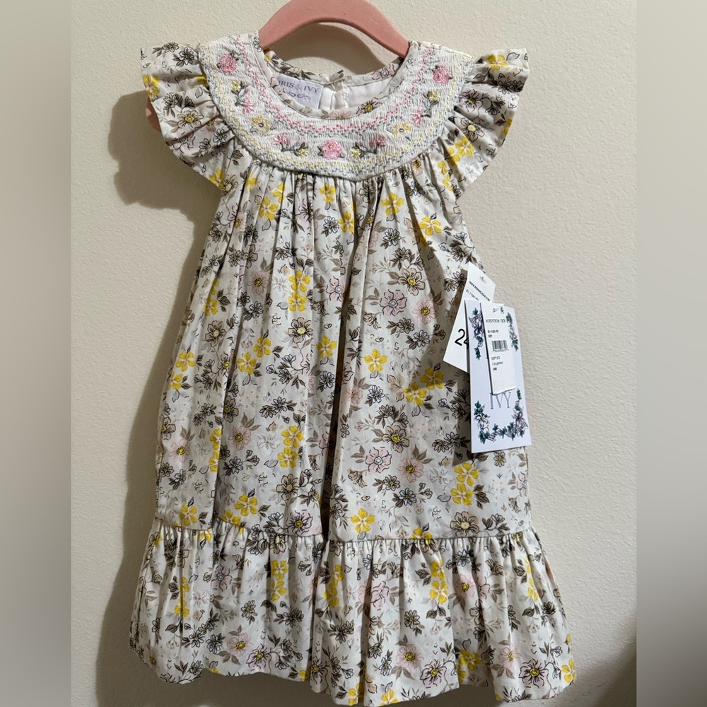 Iris & Ivy Floral Dress with Yellow and Pink